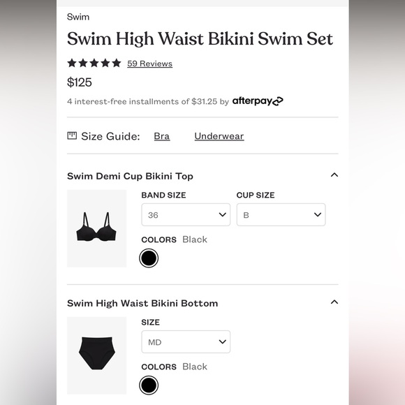 Third Love high waisted bikini set - Picture 9 of 9